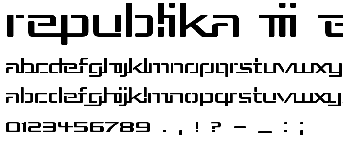 Republika III Exp font
